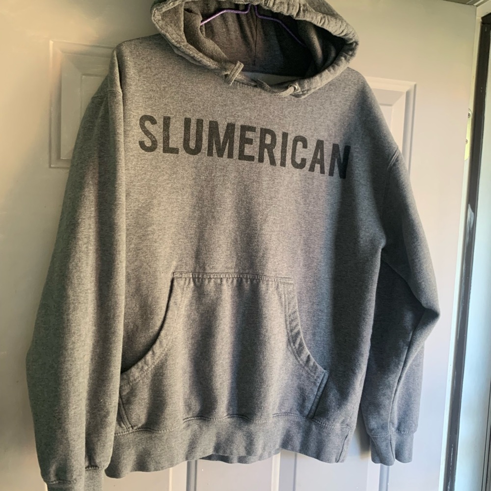 Slumerican Font 40 Logo Hoodie